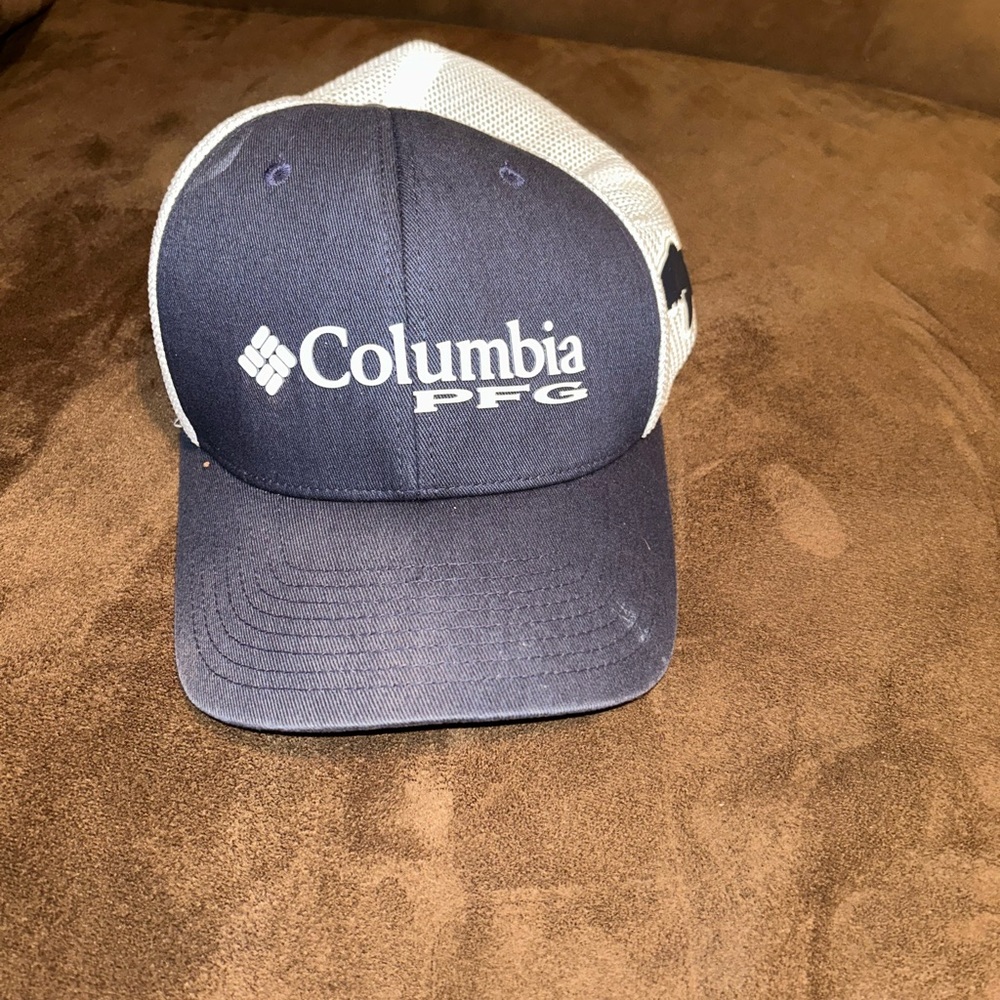 Columbia PFG Dark Blue and White Hat